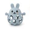 Hochet Bébé Lapin en Silicone – Anneau de Dentition Sensoriel - Bleu
