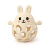 Hochet Bébé Lapin en Silicone – Anneau de Dentition Sensoriel - Blanc