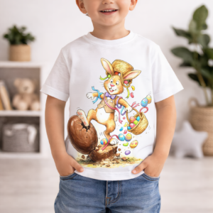 T-shirt Enfant Paques -Lapin chocolat