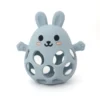 Hochet Bébé Lapin en Silicone – Anneau de Dentition Sensoriel - Bleu