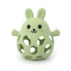 Hochet Bébé Lapin en Silicone – Anneau de Dentition Sensoriel - Vert