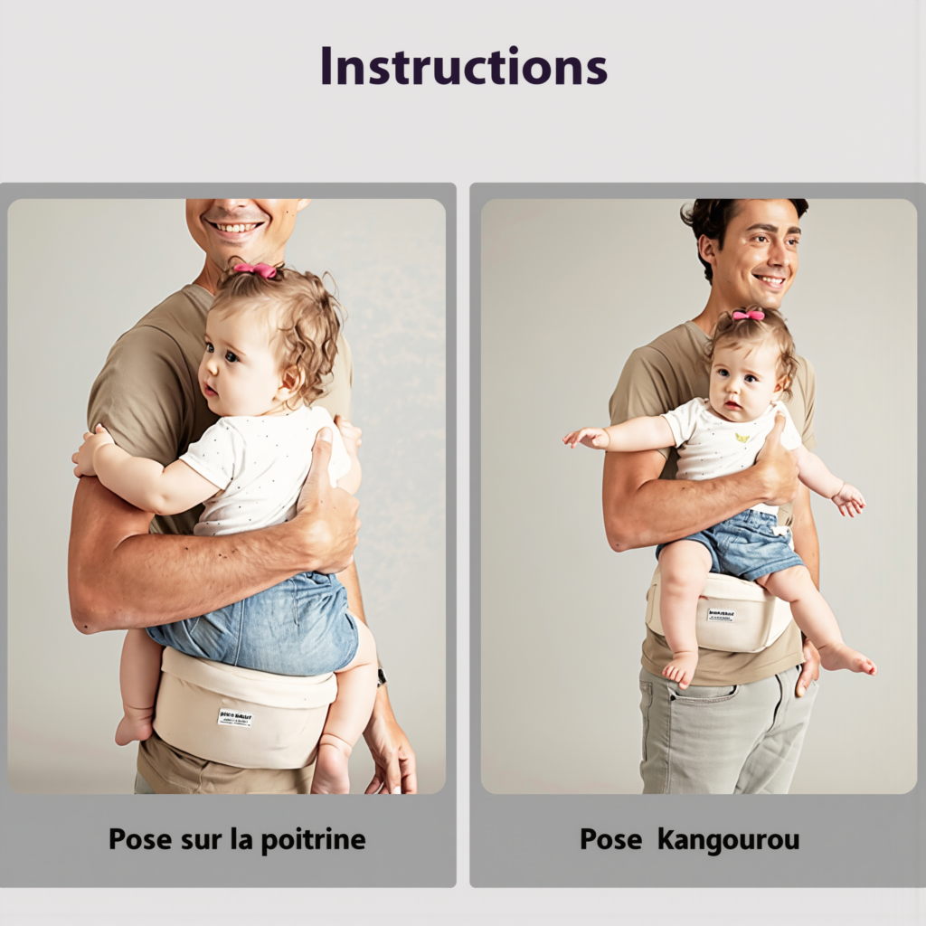 porte bebe hanche ergonomique siege portage bebe