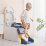 Réducteur de Toilette avec Marche Escalier pour Enfant - Siège Ergonomique Ajustable et Pliable