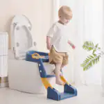 Réducteur de Toilette avec Marche Escalier pour Enfant - Siège Ergonomique Ajustable et Pliable
