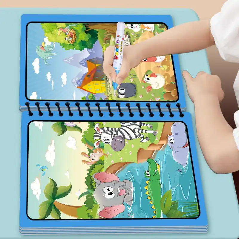 Livre Magique à l'Eau Réutilisable — Coloriage Sans Taches - Image 2