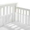 Tour de Lit Bébé Respirant 3D — Anti-Choc, Lavable, Motifs au Choix - Blanc