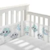Tour de Lit Bébé Respirant 3D — Anti-Choc, Lavable, Motifs au Choix - Éléphant bleu