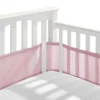 Tour de Lit Bébé Respirant 3D — Anti-Choc, Lavable, Motifs au Choix - Rose