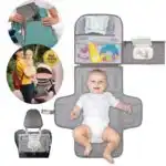 Sac à Langer et Tapis à Langer Portable Pliable — Organisateur Imperméable 3 en 1