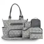 Sac à langer set complet 7 pièces – Élégance Rayures