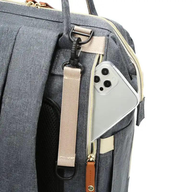 Sac à langer à dos – Grande Capacité Matelassé - Image 3