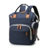 Sac à langer à dos – Grande Capacité Matelassé - Bleu
