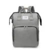 Sac à langer avec Lit Bébé Intégré et Moustiquaire 3 en 1 - Gris