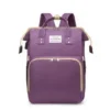 Sac à langer avec Lit Bébé Intégré et Moustiquaire 3 en 1 - Violet