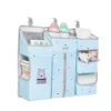 Organisateur Lit Bébé Suspendu 7 Compartiments — 3 Modules Séparables - Bleu