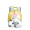 Sac à Dos Maternelle Licorne Peluche 3D — Léger et Respirant - Bleu Clair
