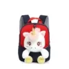 Sac à Dos Maternelle Licorne Peluche 3D — Léger et Respirant - Bleu et Rouge
