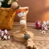 Attache Tétine Personnalisée en Bois avec Prénom — 8 Styles Animaux - Renard