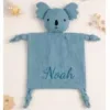 Personalisiertes Schmusetuch Tier mit gesticktem Namen - Koala