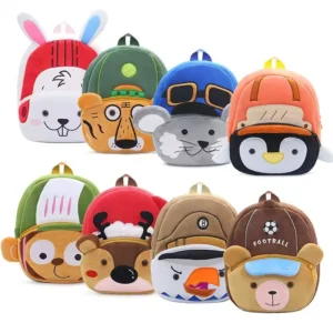 Sac à dos maternelle peluche animaux sportifs - 10 modèles
