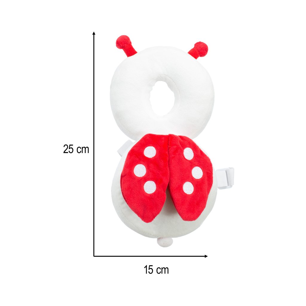 Medidas del cojín anticaídas de peluche para bebé: 25 x 15 cm