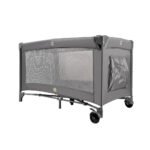 Cuna de Viaje para Bebé con Colchón 60x120 — Plegable, Ruedas y Apertura Lateral