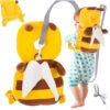 Cojín Anticaídas para Bebé — Protección de Cabeza y Espalda para Aprender a Caminar, 8 Modelos - Abeja mochila con correa